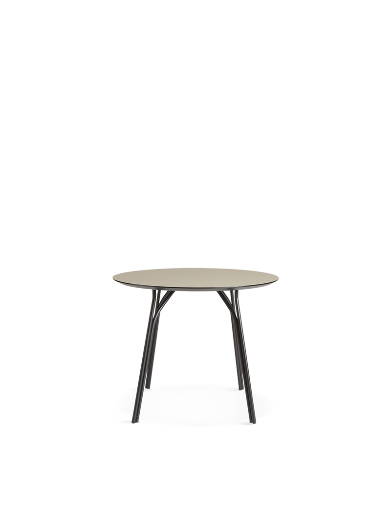Tree dining table (90 cm) - Beige/black