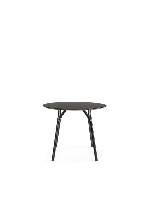 Tree dining table (90 cm) - Charcoal black/black