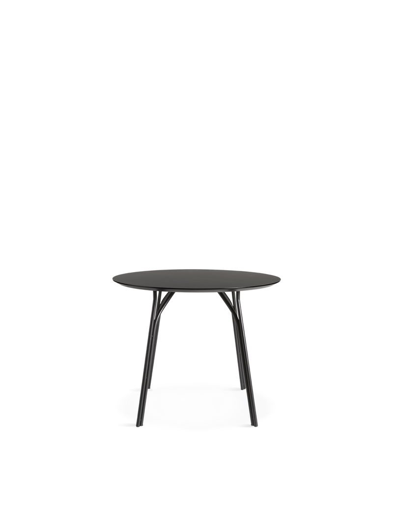 Tree dining table (90 cm) - Charcoal black/black