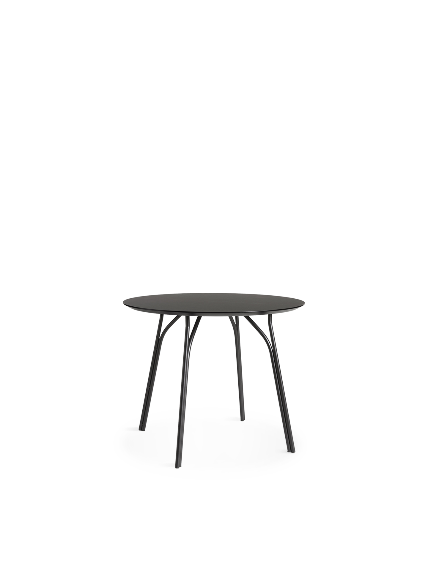 Tree dining table (90 cm) - Charcoal black/black