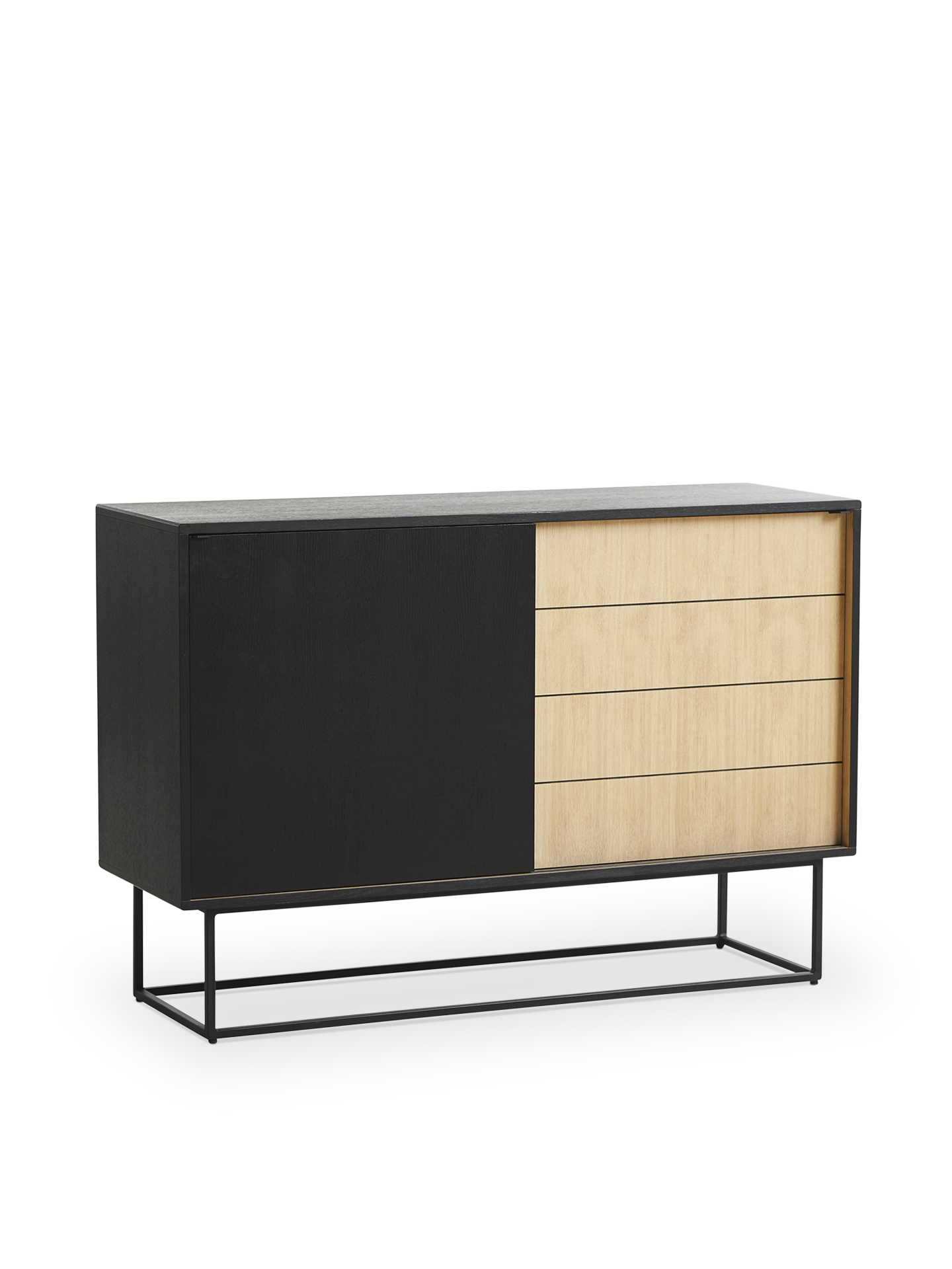 Virka sideboard (High) - Oak/black