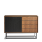Virka sideboard (High) - Walnut/black