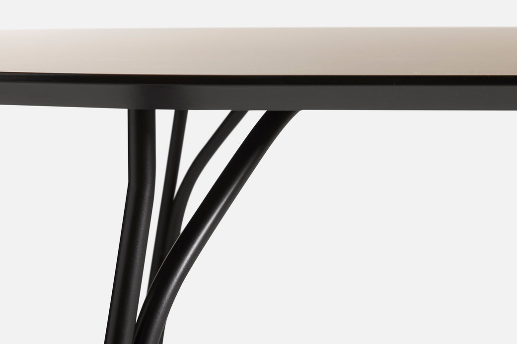 Tree dining table (120 cm) - Beige/black