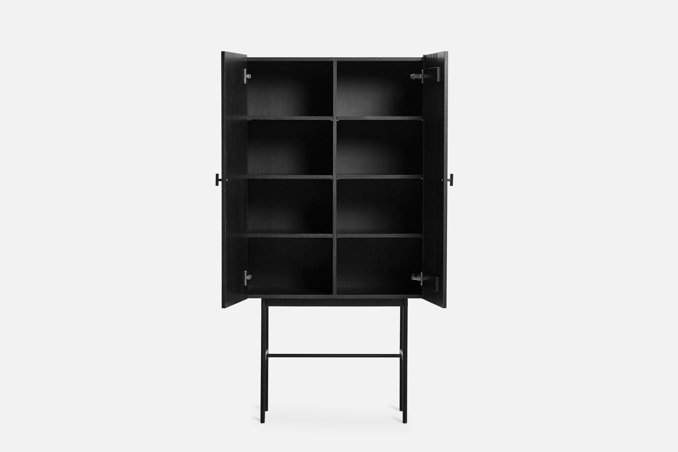 Array highboard (80 cm) - Black