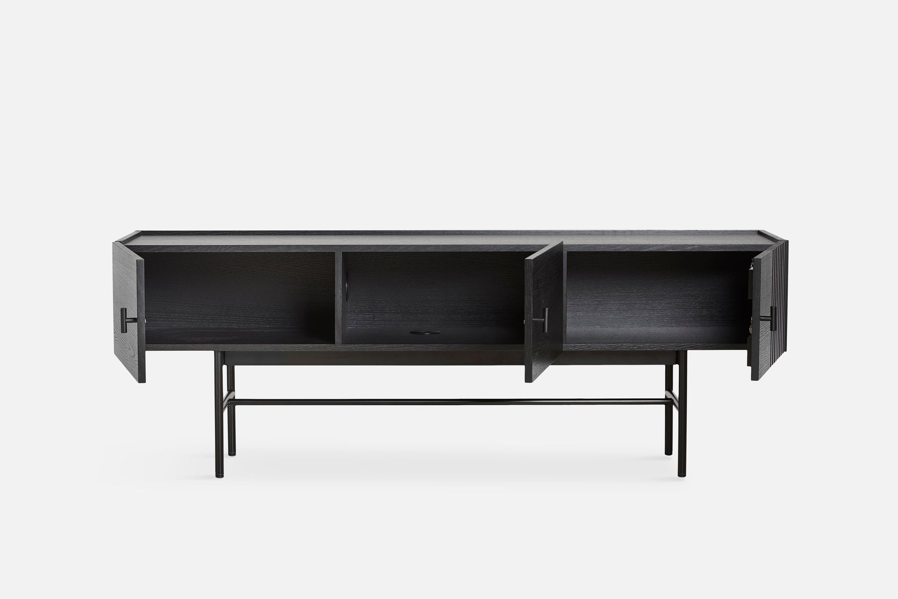 Array low sideboard (150 cm) - Black