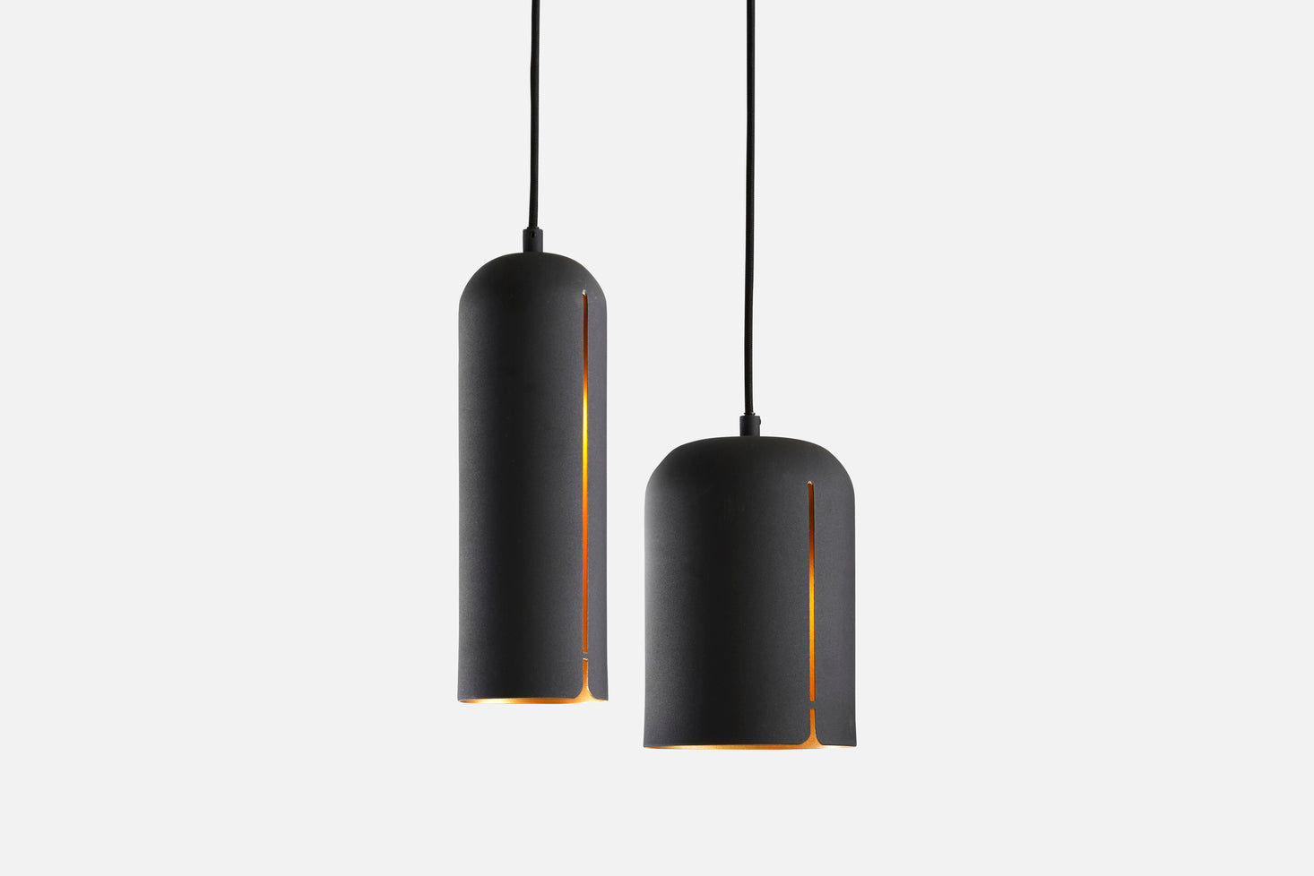 Gap pendant (Tall) - Black