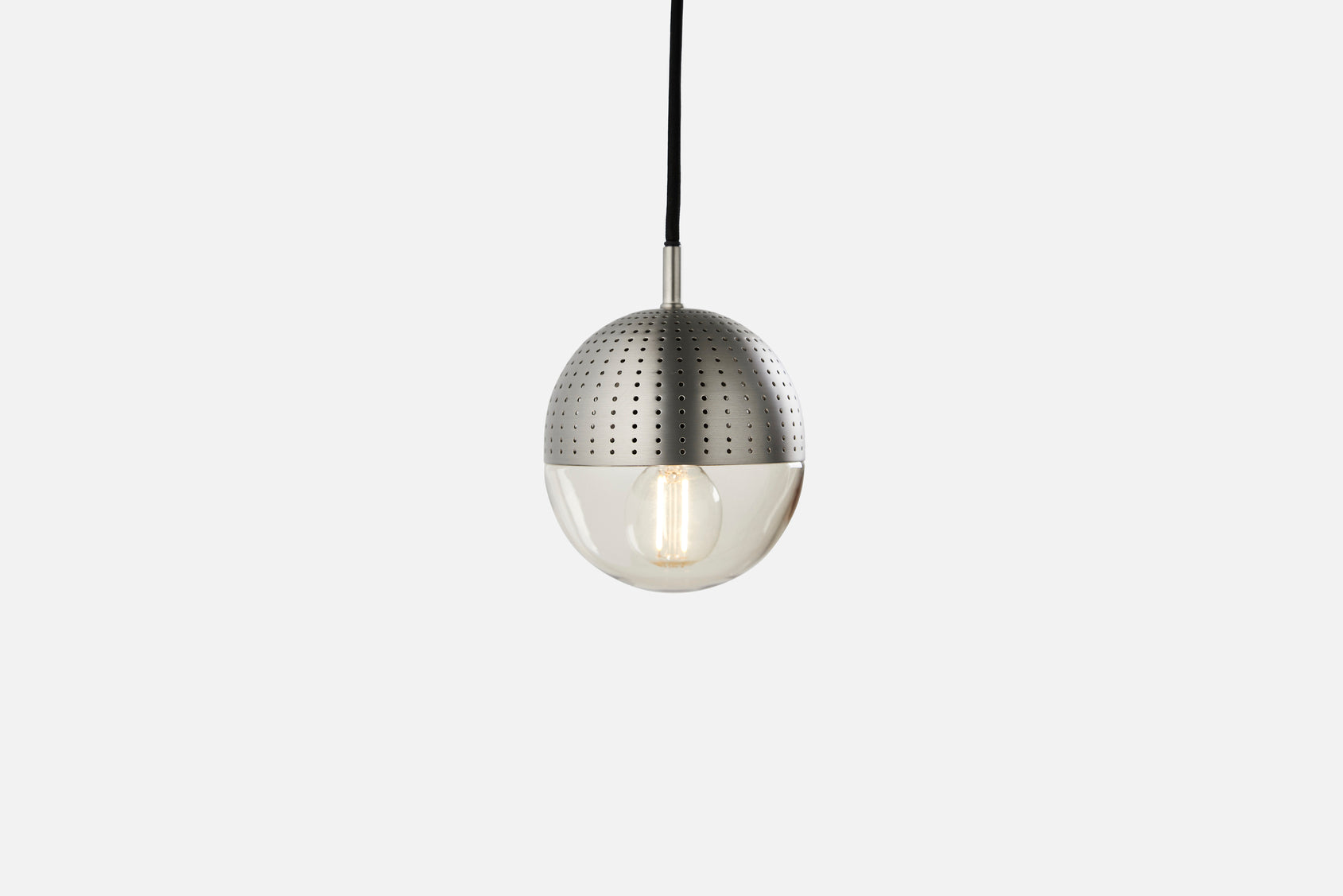 Dot pendant (Small) - Brushed metal finish