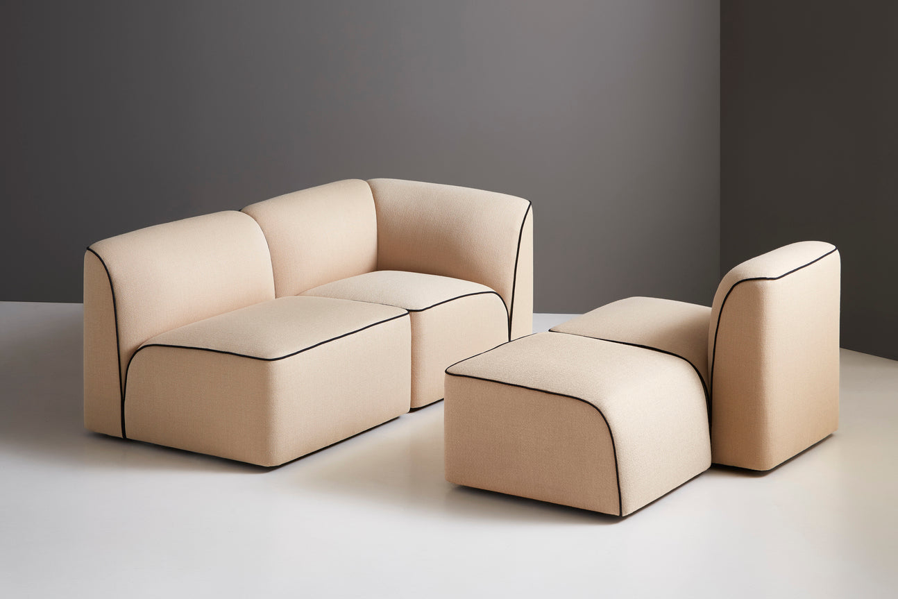 Flora pouf - Warm beige