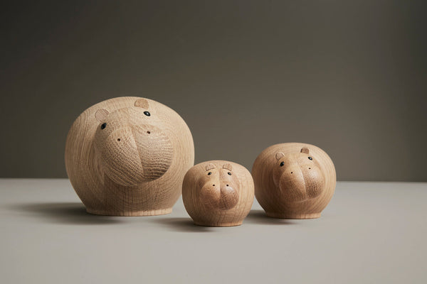 Hibo hippopotamus (Mini) - Oak