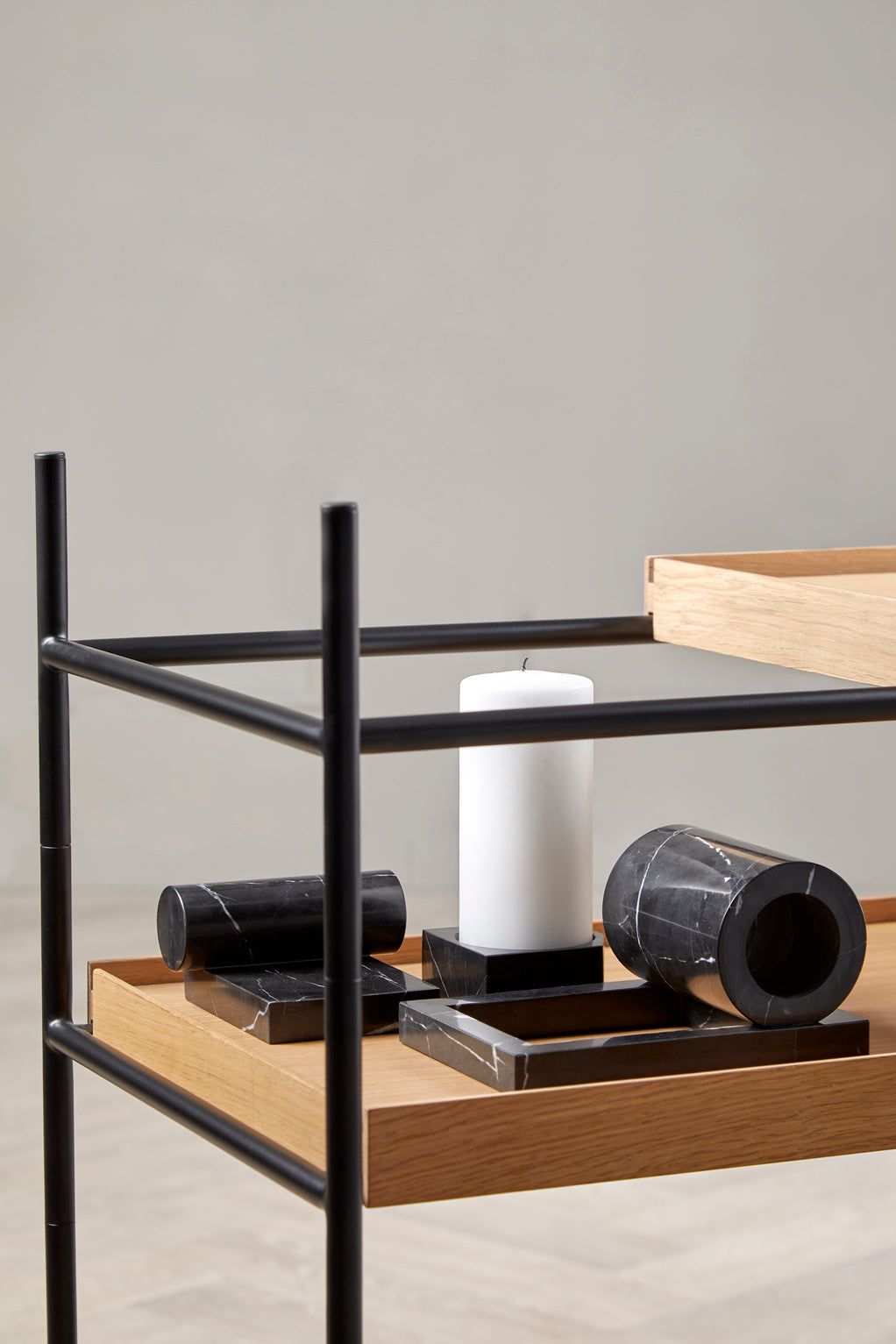 Jeu de dés 3 candle holder - Black