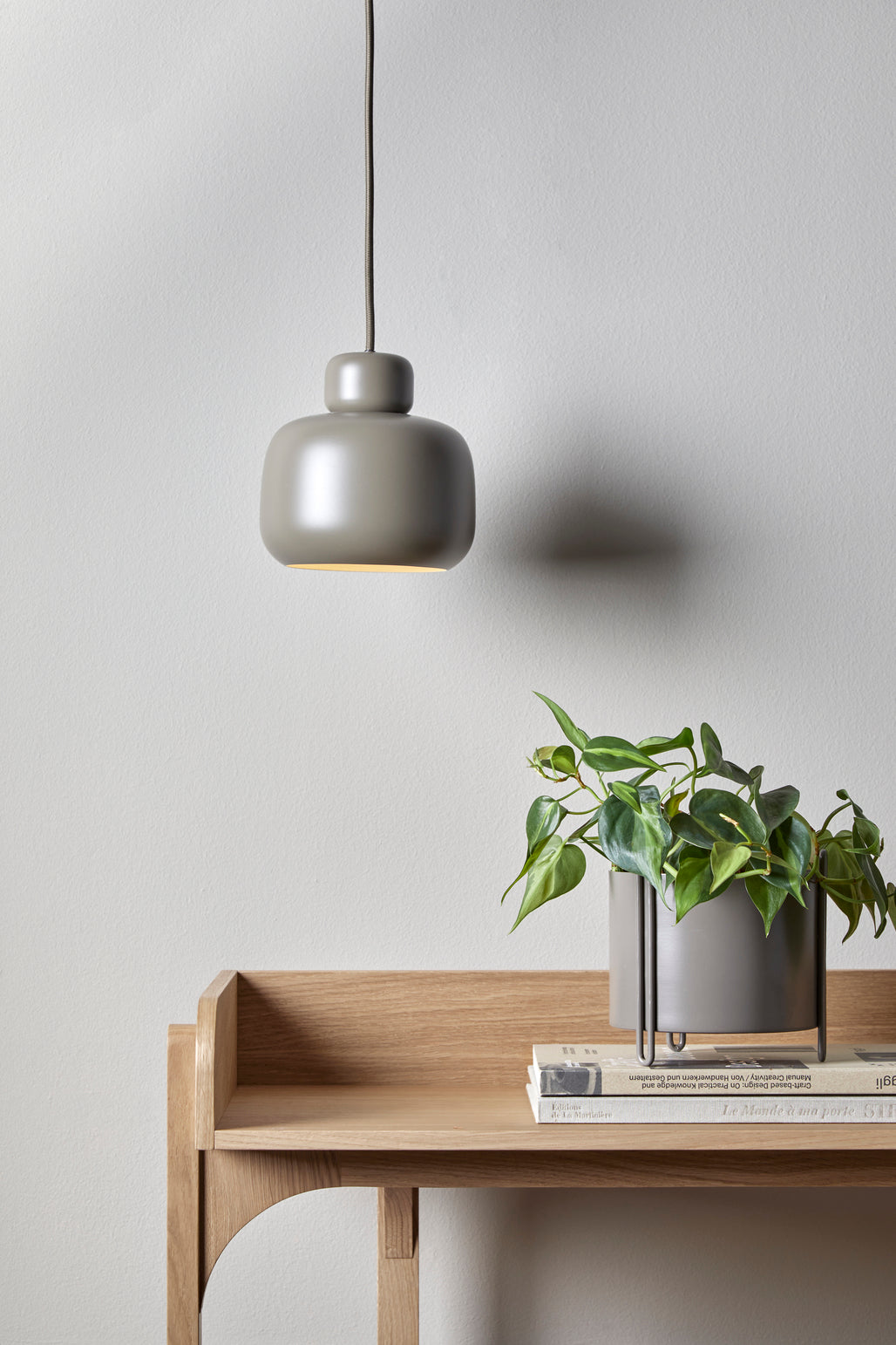 Stone pendant (Small) - Taupe