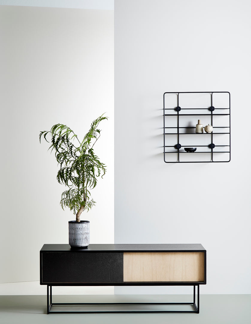 Virka sideboard (Low) - Oak/black