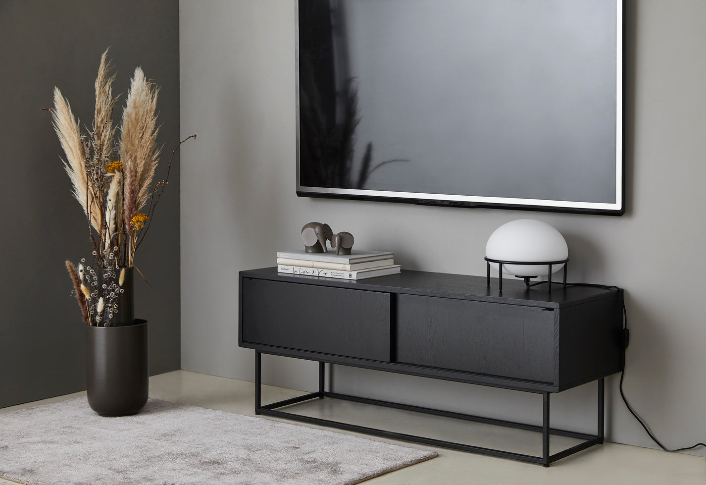 Virka sideboard (Low) - Black