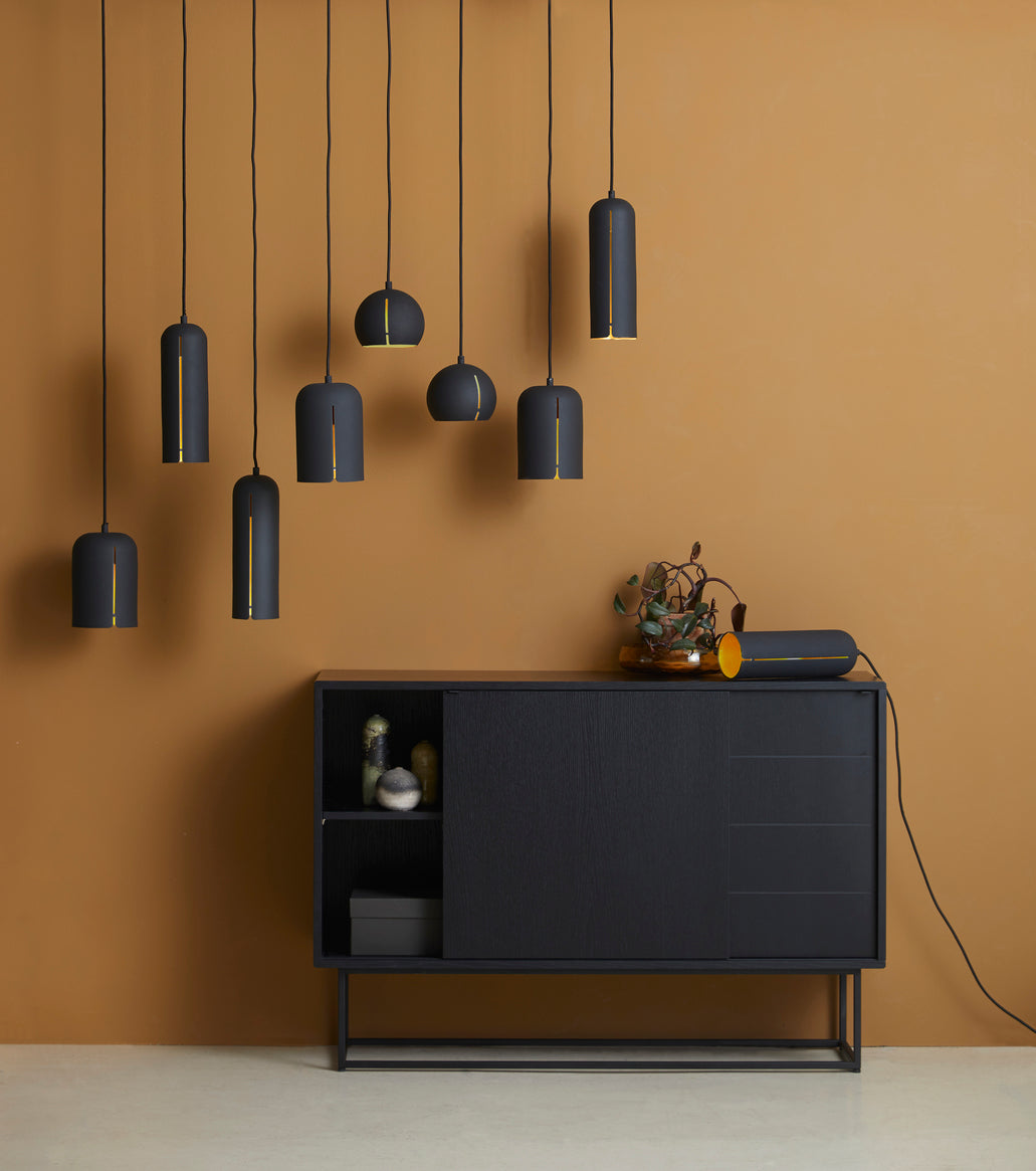 Gap pendant (Tall) - Black