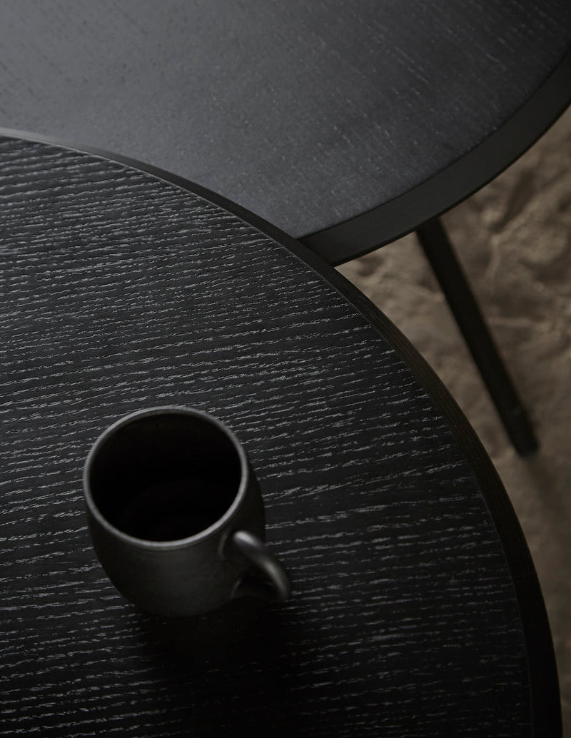 Soround coffee table - Black ash (Ø75xH49)