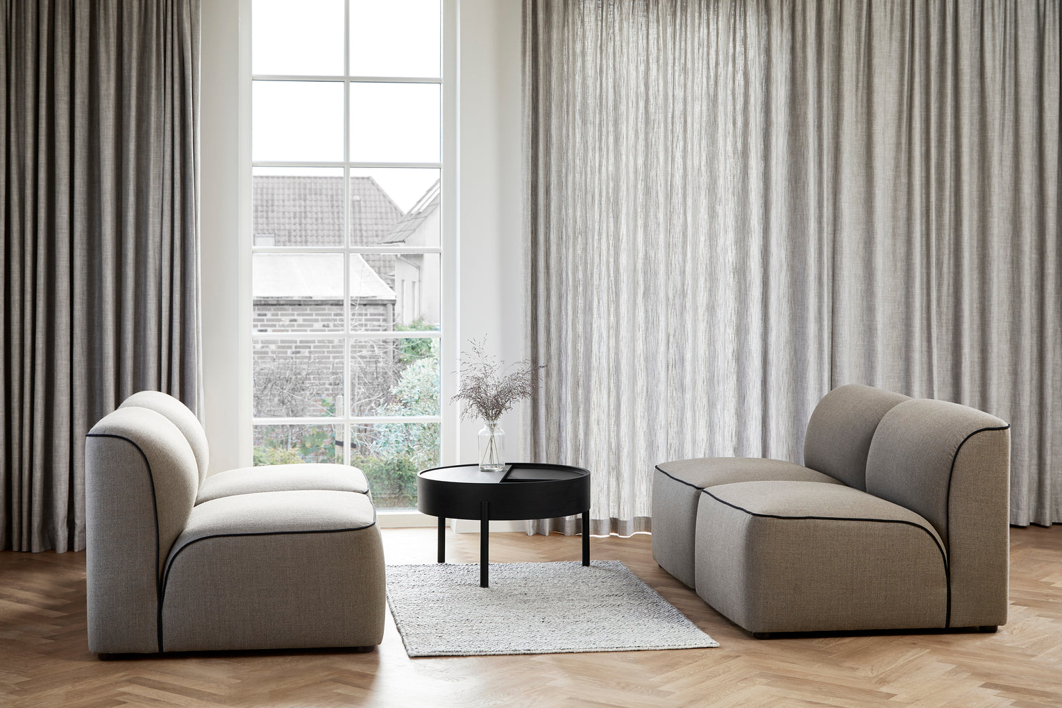 Tact rug (90 X 140) - Dark grey