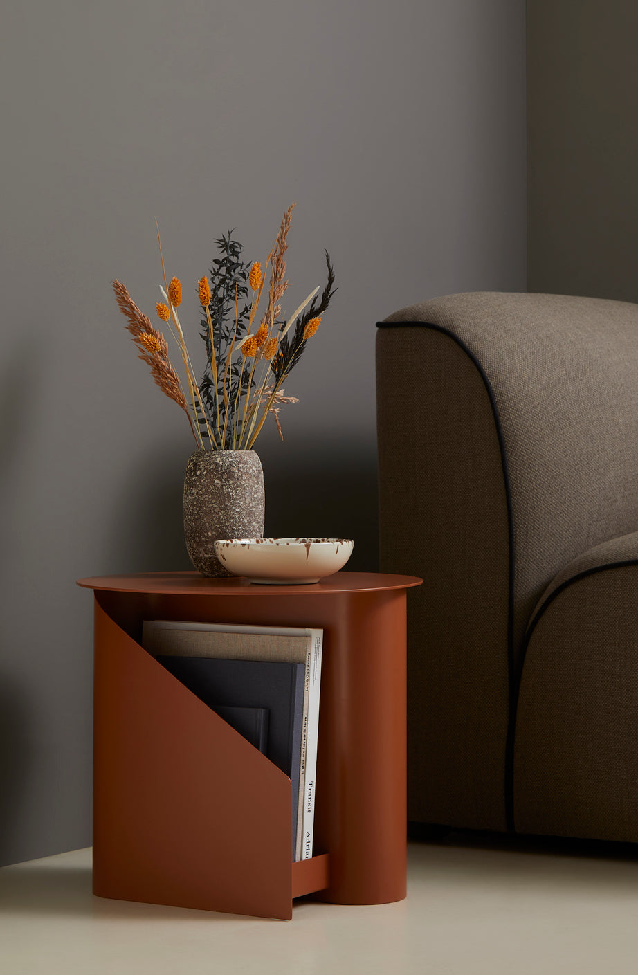 Sentrum side table - Burnt orange