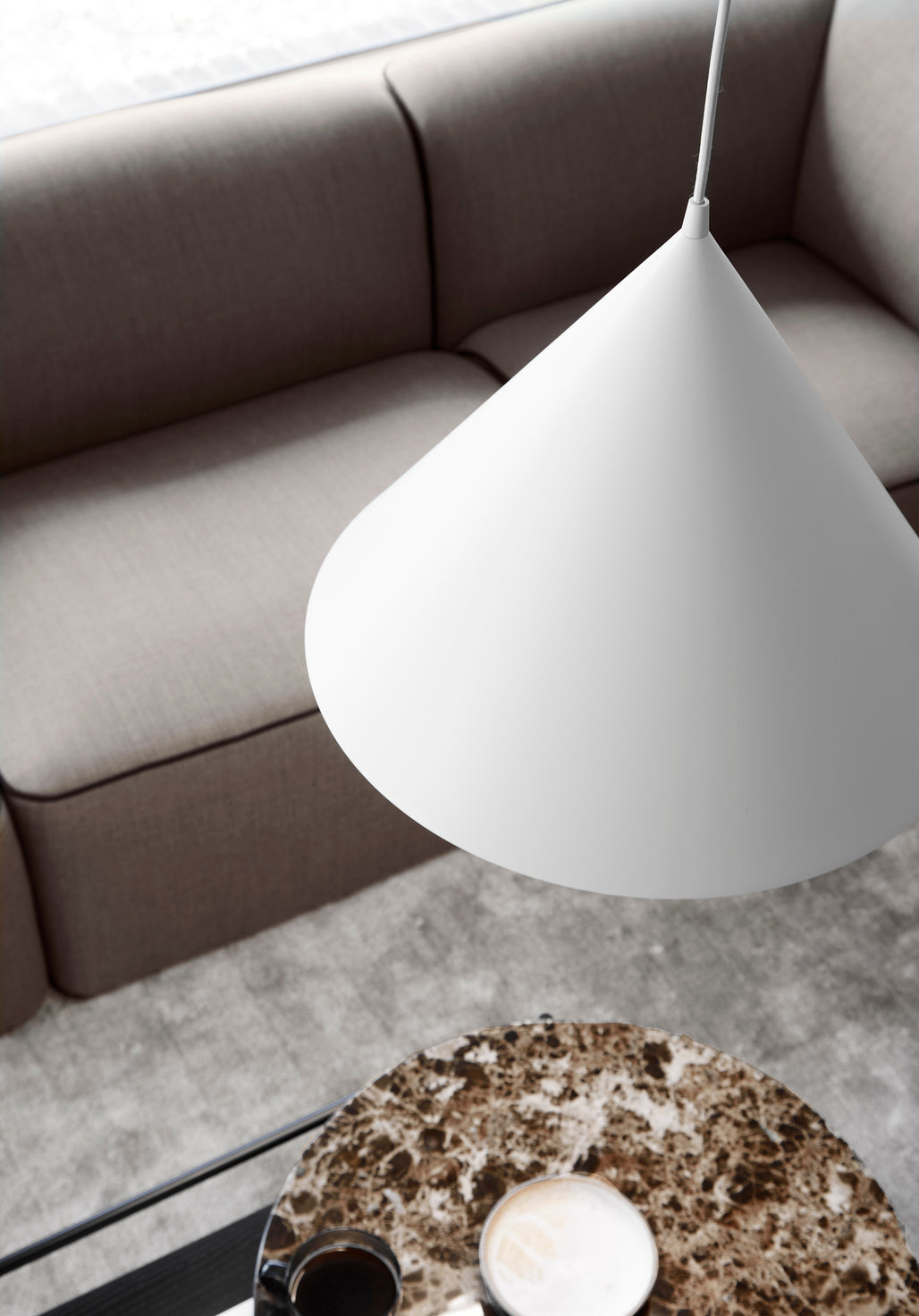 Annular pendant (Large) - White