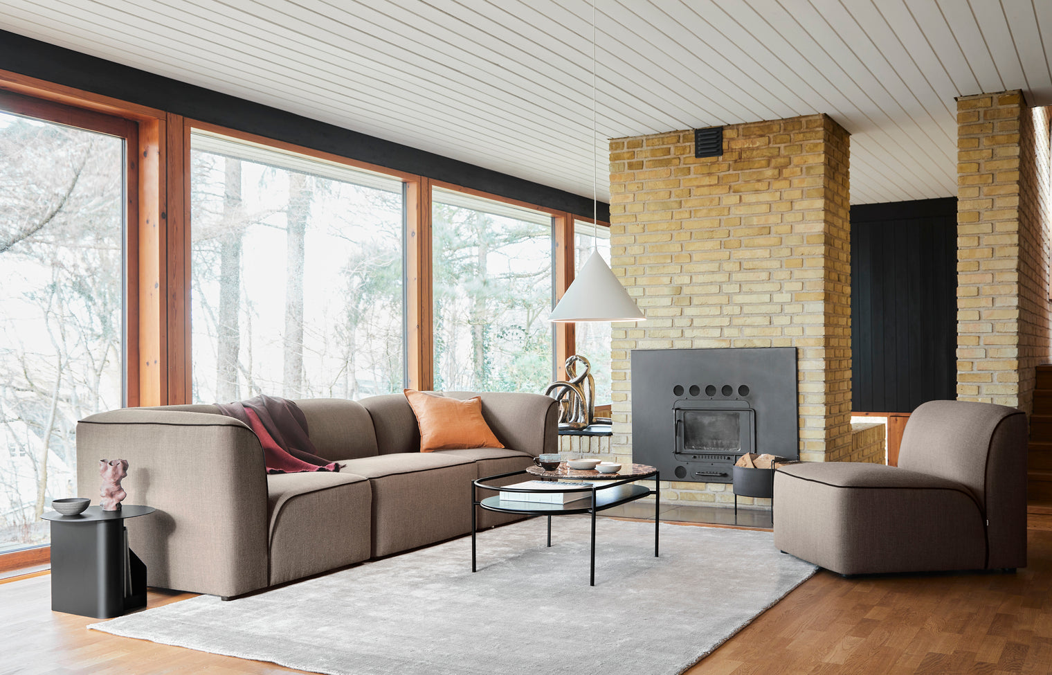 Flora 3-seater - Warm beige