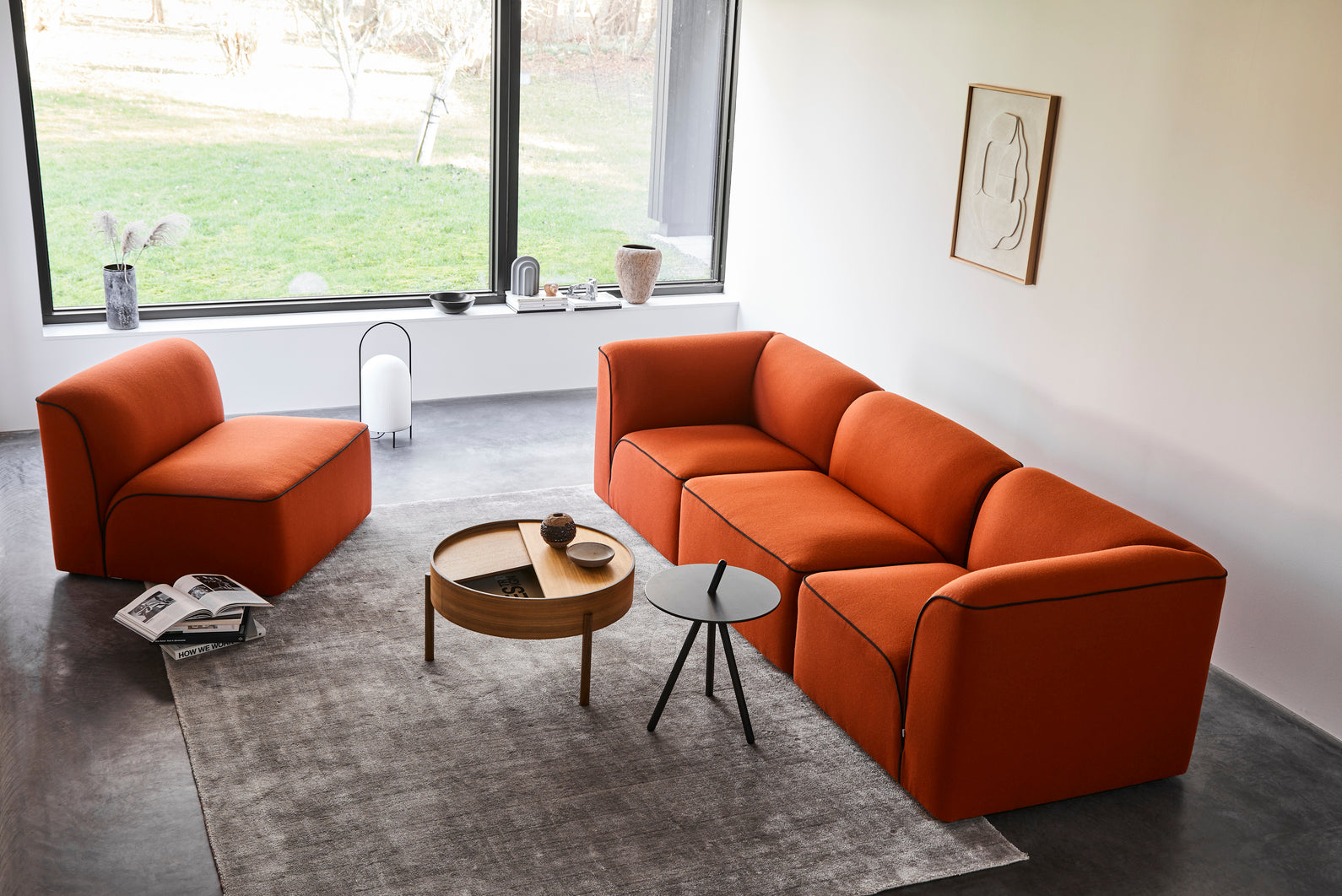 Flora 3-seater - Warm beige