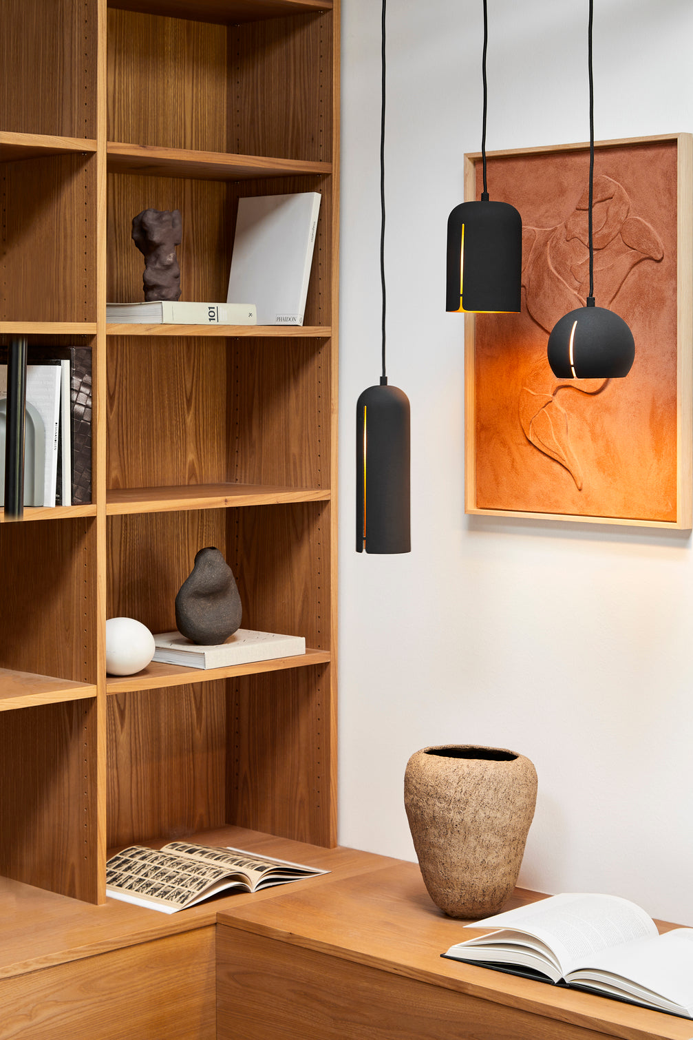 Gap pendant (Tall) - Black
