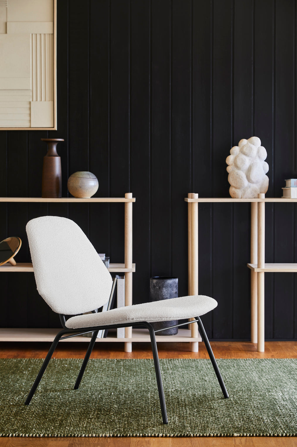Lean lounge chair - Ivory