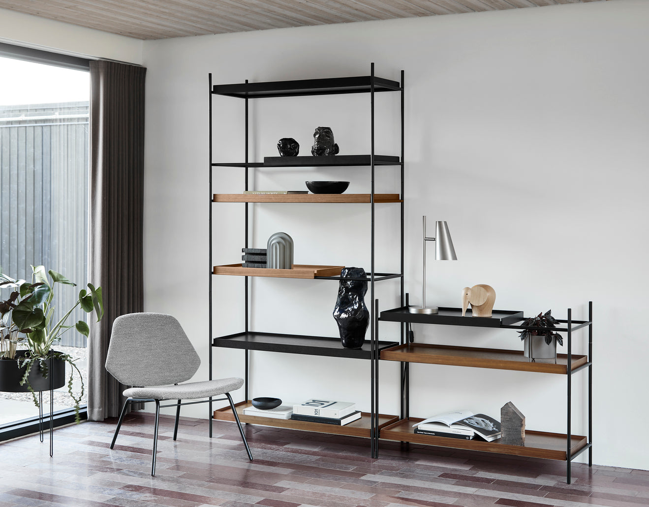 Tray Shelf (High) - Walnut - Style 23