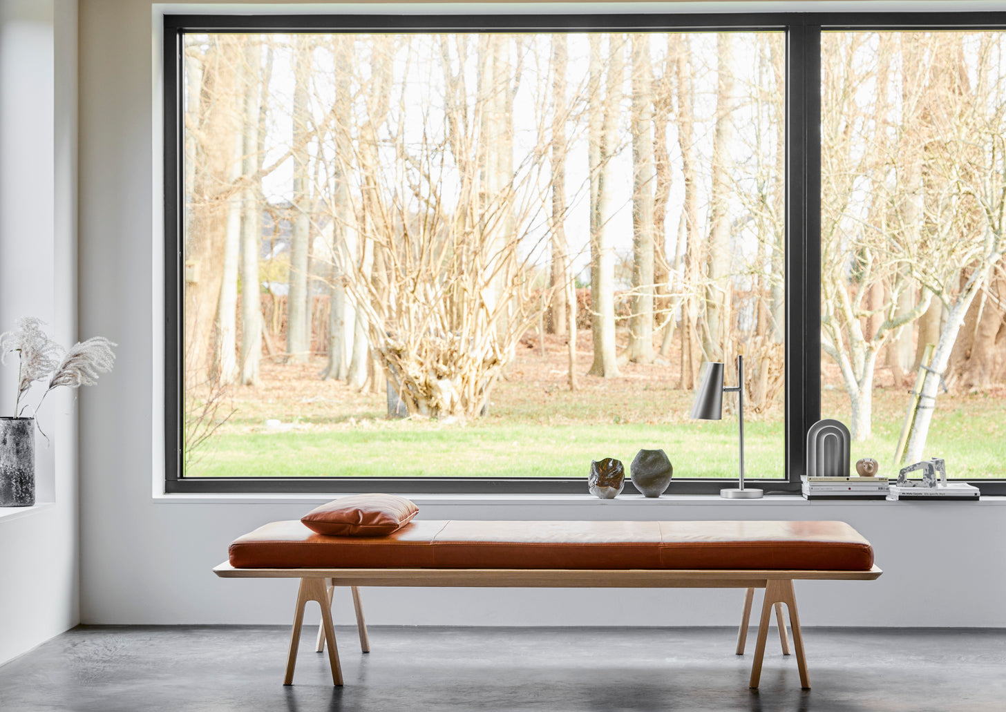 Level daybed - Cognac/oak