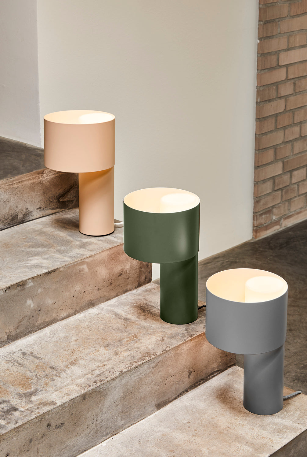 Tangent table lamp - Forest green
