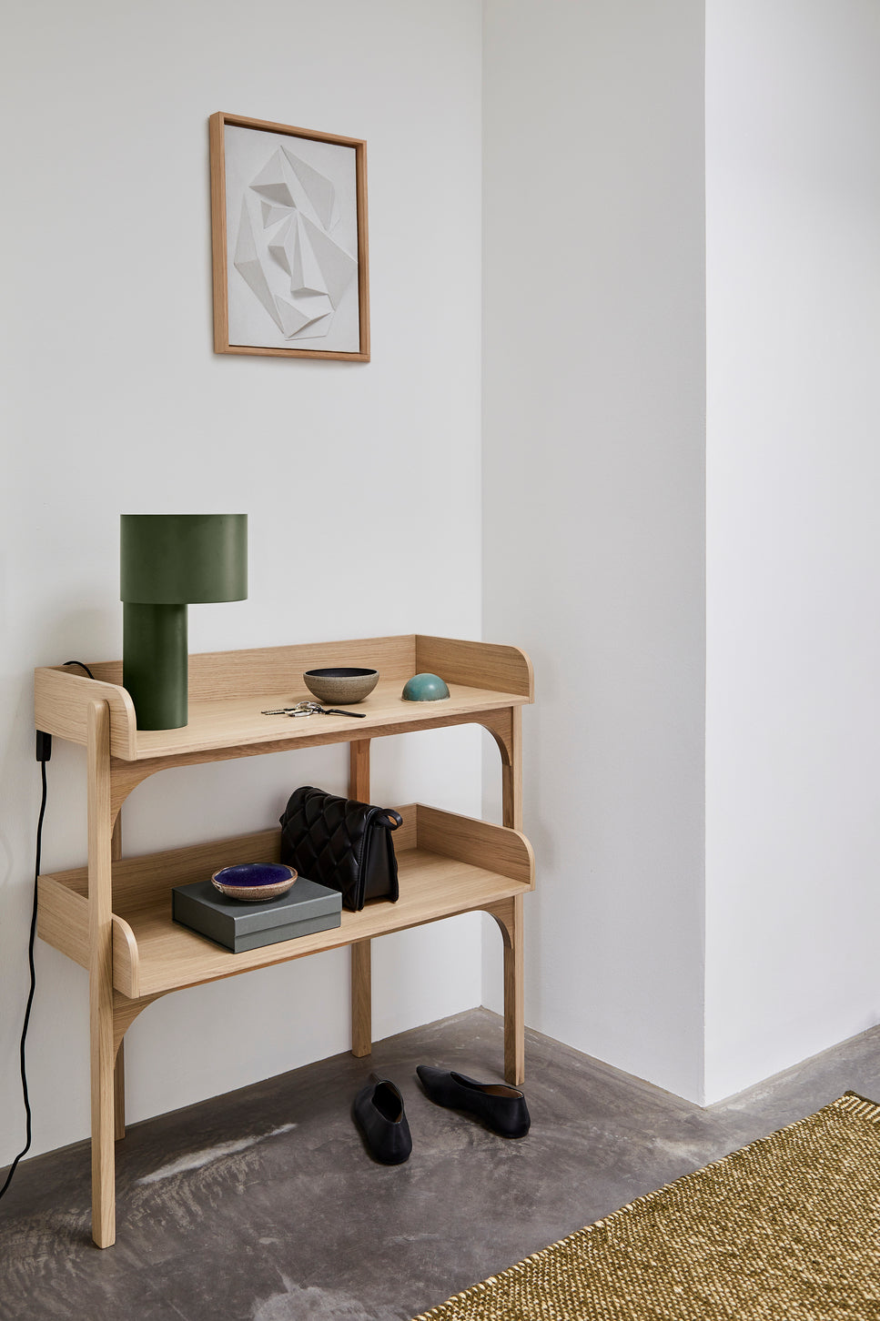 Tangent table lamp - Forest green