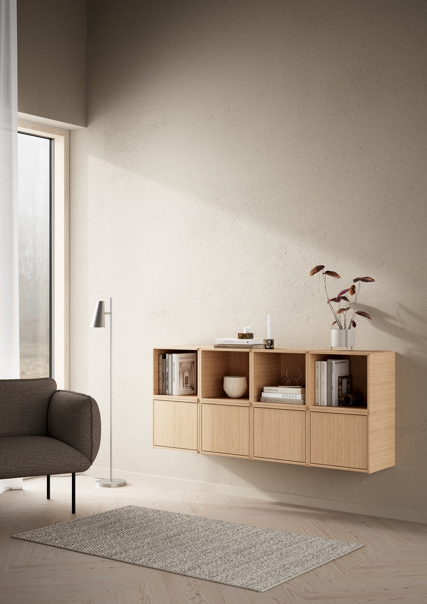 Bricks cube (open) - Oak