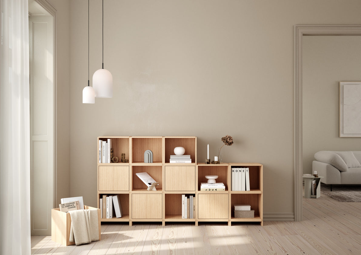 Bricks cube (door right) - Oak